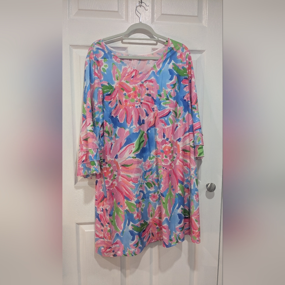 Hayden Blue Dress/ Cover Up And Floral Dress Bundle - Picture 5 of 6